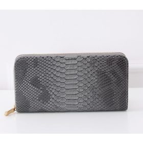 Kígyó mintás szürke pénztárca (13-91-29)