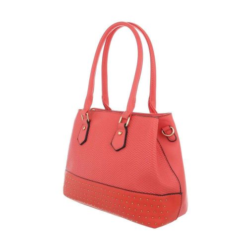 Elegáns közepes méretű korallpiros válltáska (TA-K671)