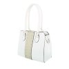 Elegáns közepes méretű fehér válltáska szegecsekkel (TA-K679)