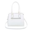 Elegáns közepes méretű fehér válltáska szegecsekkel (TA-K679)