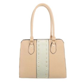   Elegáns közepes méretű sárga válltáska szegecsekkel (TA-K679)