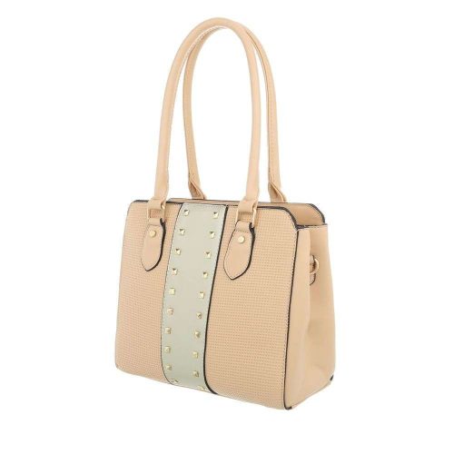 Elegáns közepes méretű sárga válltáska szegecsekkel (TA-K679)