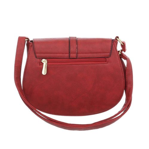 Elegáns piros oldaltáska csattal és szegecsekkel (TA-ZP004)